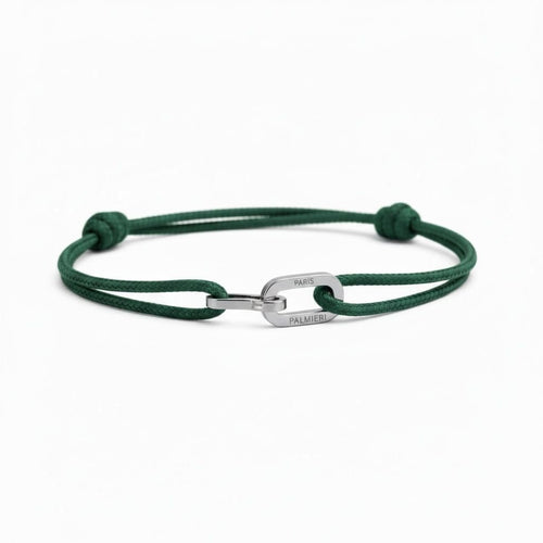 PALMIERI Rope bracelet - Forrest Green