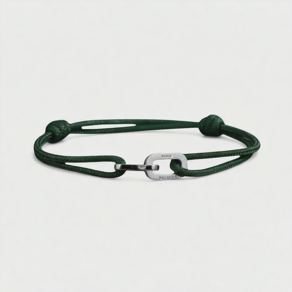PALMIERI Rope bracelet - Forrest Green